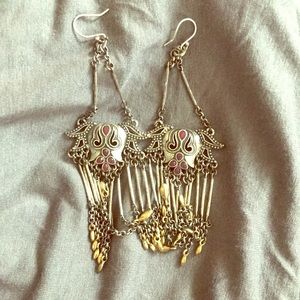 Never worn Lucky silver earrings.